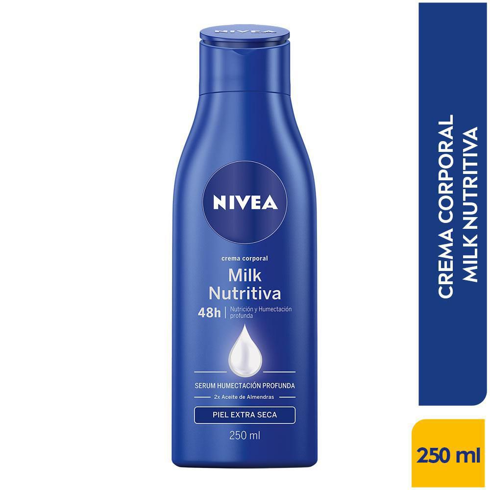 Crema corporal NIVEA humectante milk nutritiva (250  ml) img #2