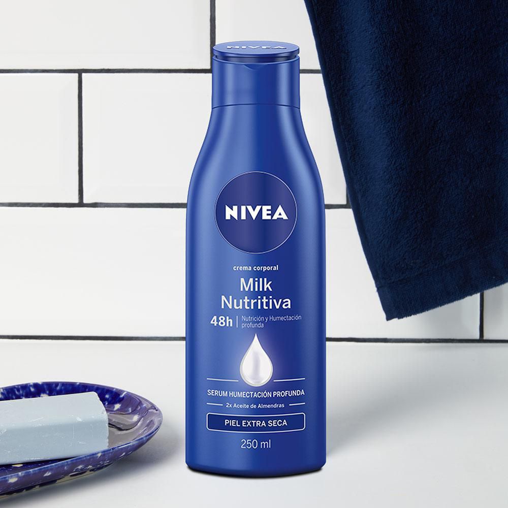 Crema corporal NIVEA humectante milk nutritiva (250  ml) img #5