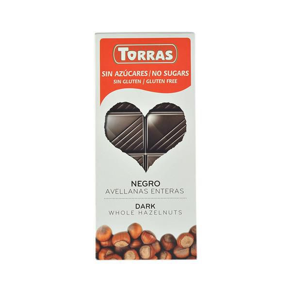 Chocolates TORRAS negro avellanas enteras (150  gr) img #1