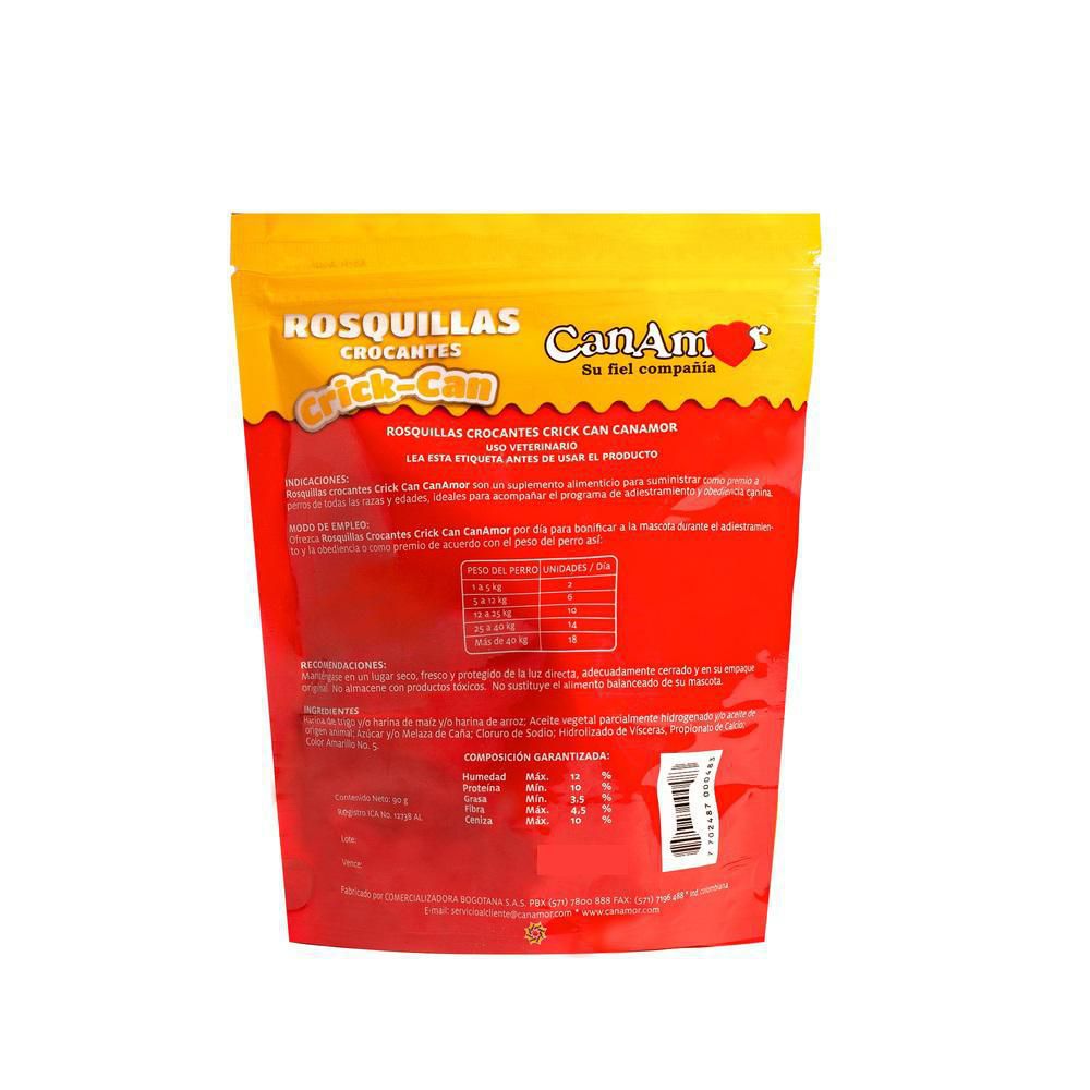 Snack para perros CAN AMOR rosquillas crocantes (90  gr) img #2