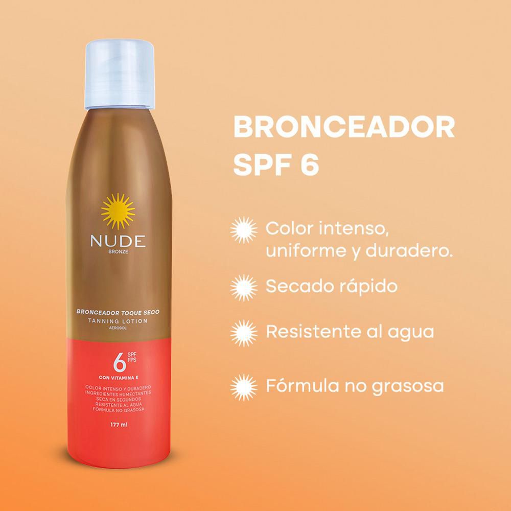 Bronceador NUDE toque seco (177  gr) img #3