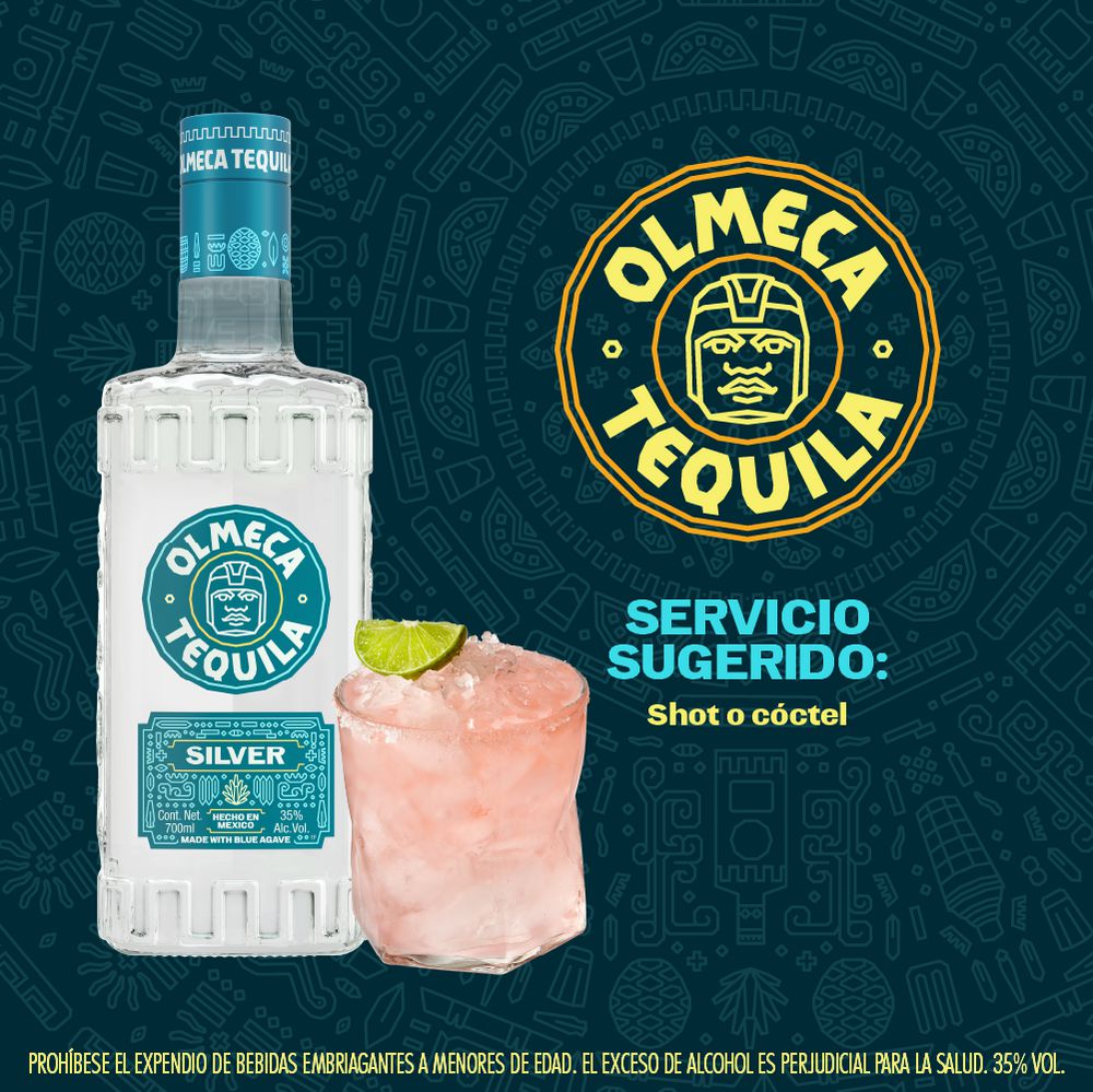 Tequila OLMECA blanco silver  (700  ml) img #4
