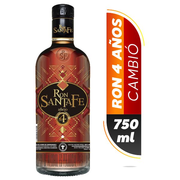 Ron SANTA FE botella añejo  (750  ml) img #1