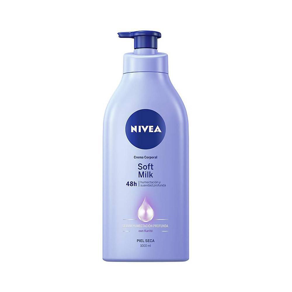 Crema corporal NIVEA humectante soft milk (1000  ml) img #1