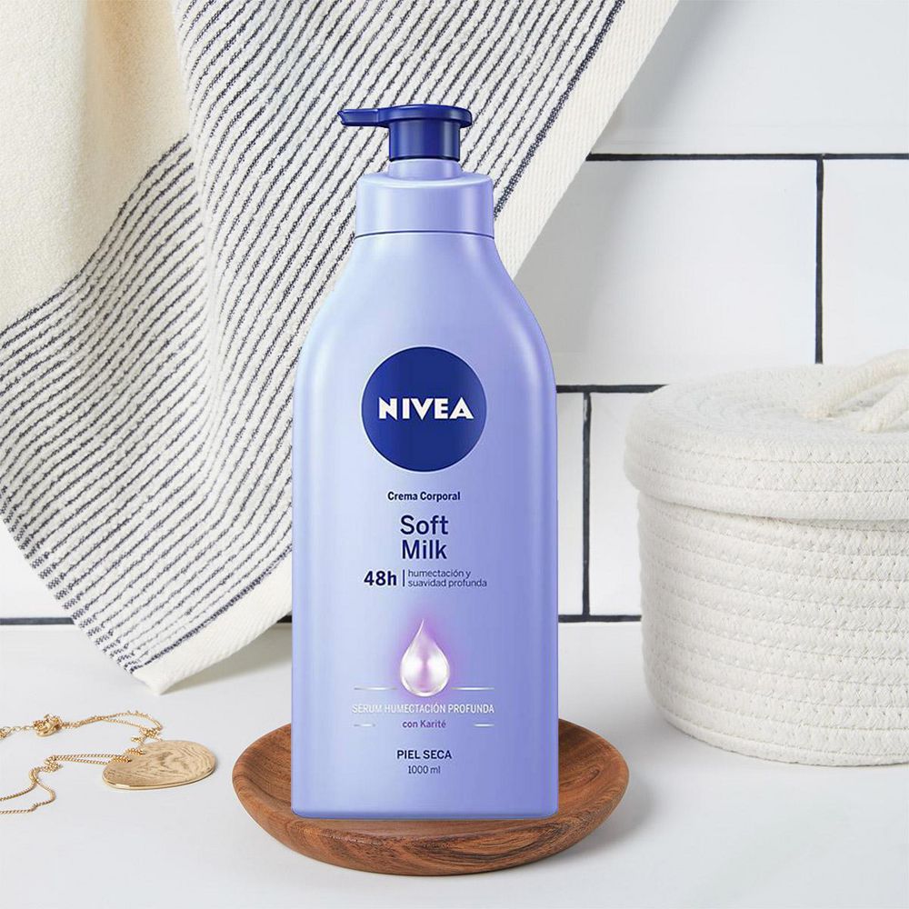 Crema corporal NIVEA humectante soft milk (1000  ml) img #6