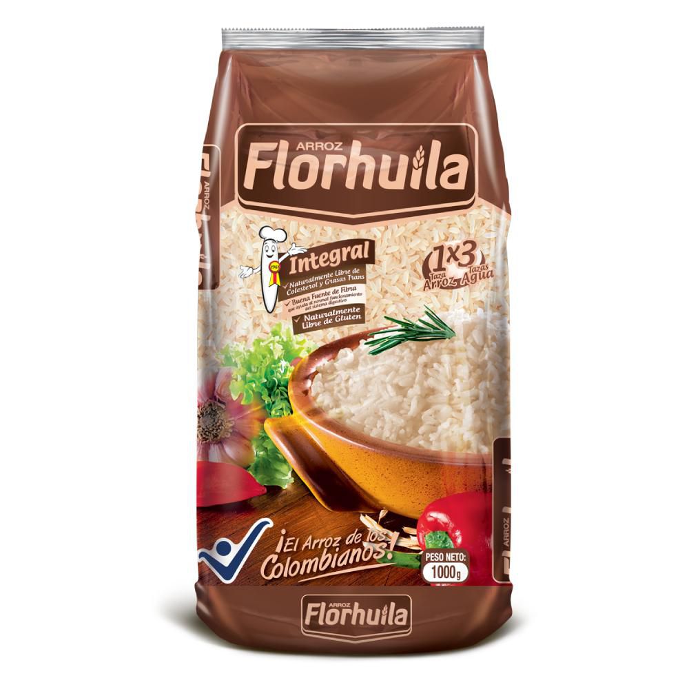 Arroz FLOR HUILA integral (1000  gr) img #1