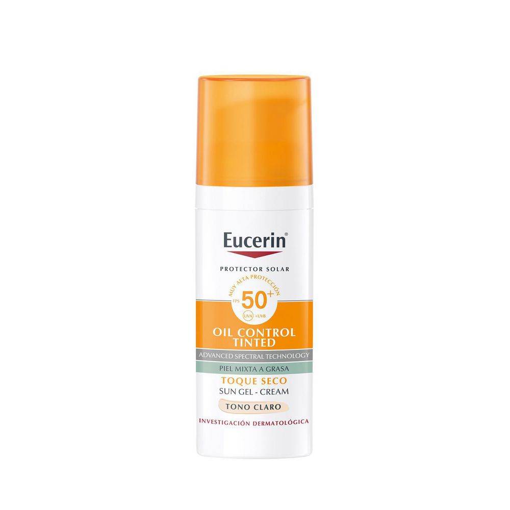 Protector solar EUCERIN toque seco color claro FPS 50 (50  ml) img #1