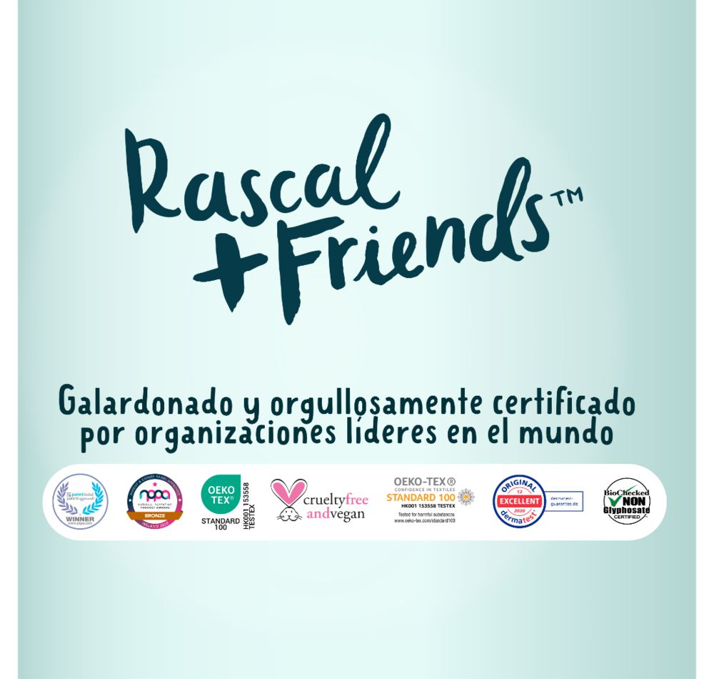 Pañales RASCAL + FRIENDS Autoajustables, talla 4 (36  und) img #6