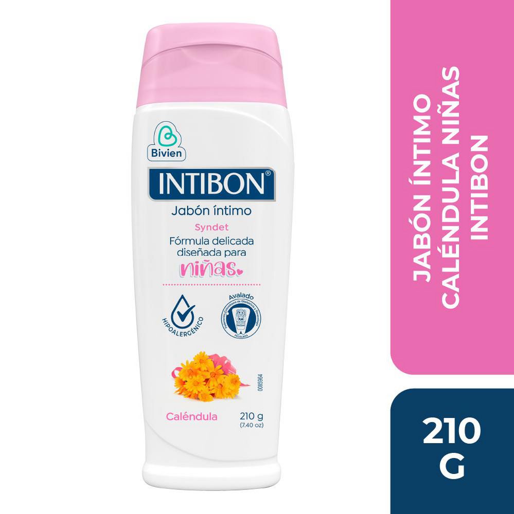 Jabón íntimo INTIBON con caléndula (210  ml) img #1