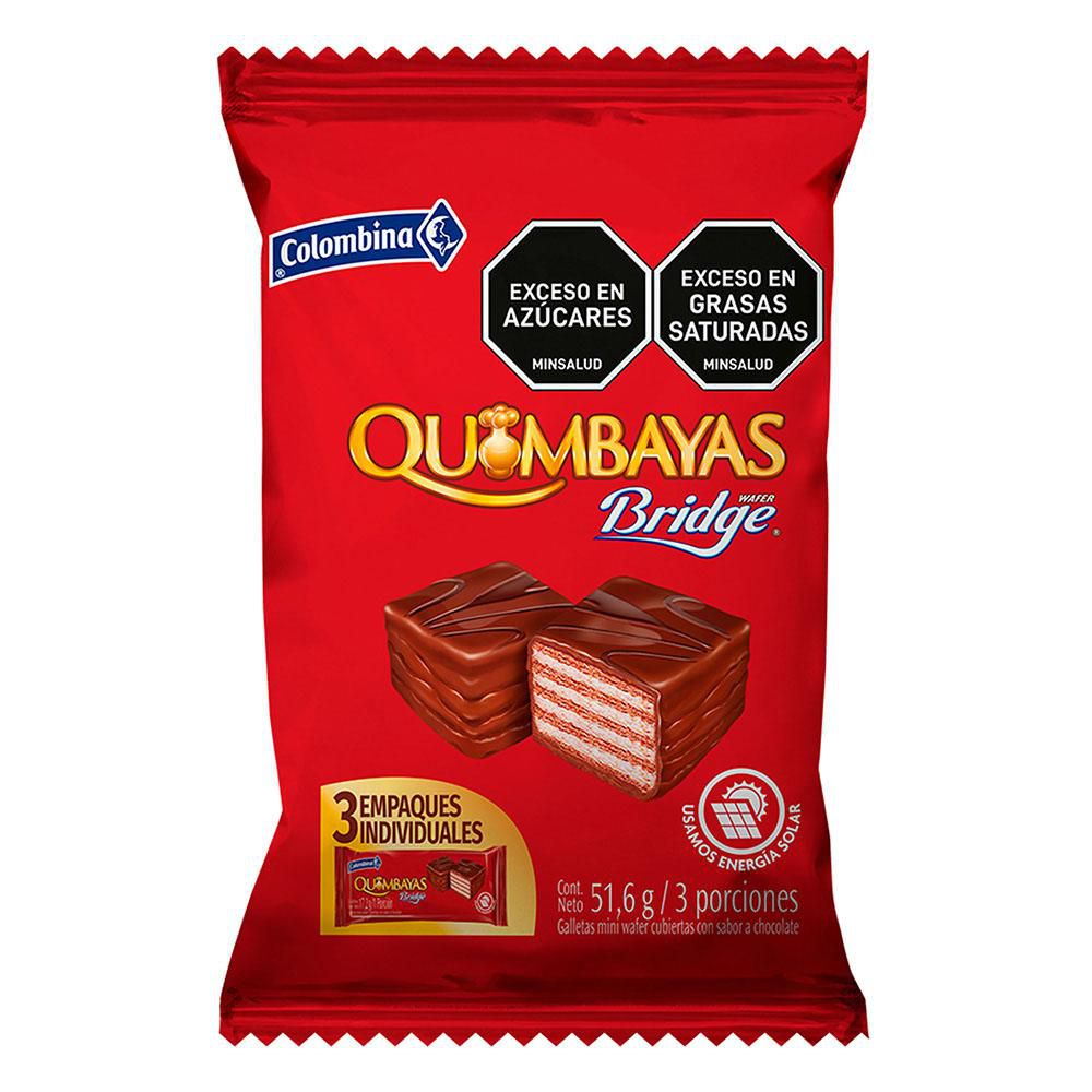 Galletas COLOMBINA quimbaya cubiertas con chocolate (51.6  gr) img #1