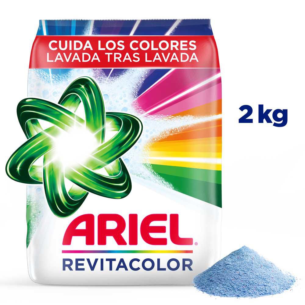Detergente en polvo ARIEL revitacolor ropa blanca y de color (2000  gr) img #1