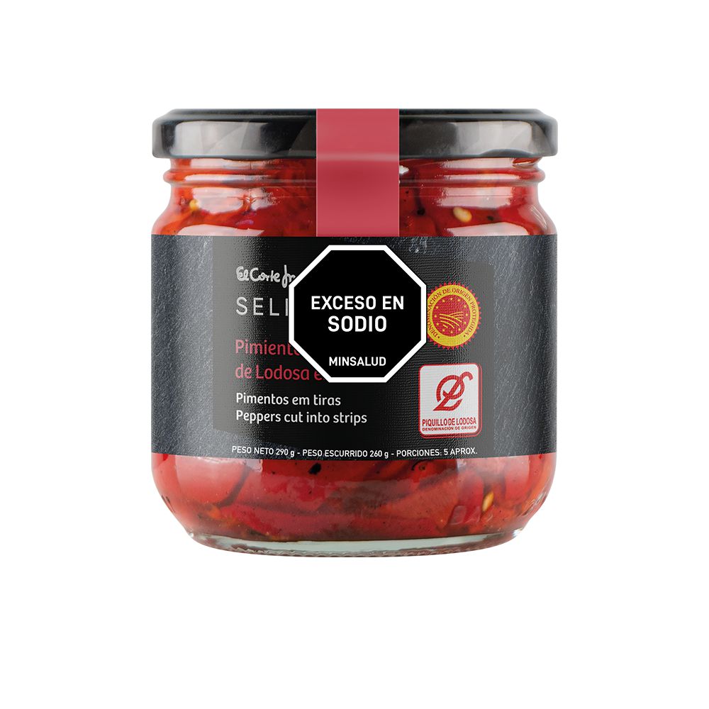 Pimientos EL CORTE INGLÉS MARCA EXCLUSIV asados en tiras (260  gr) img #1