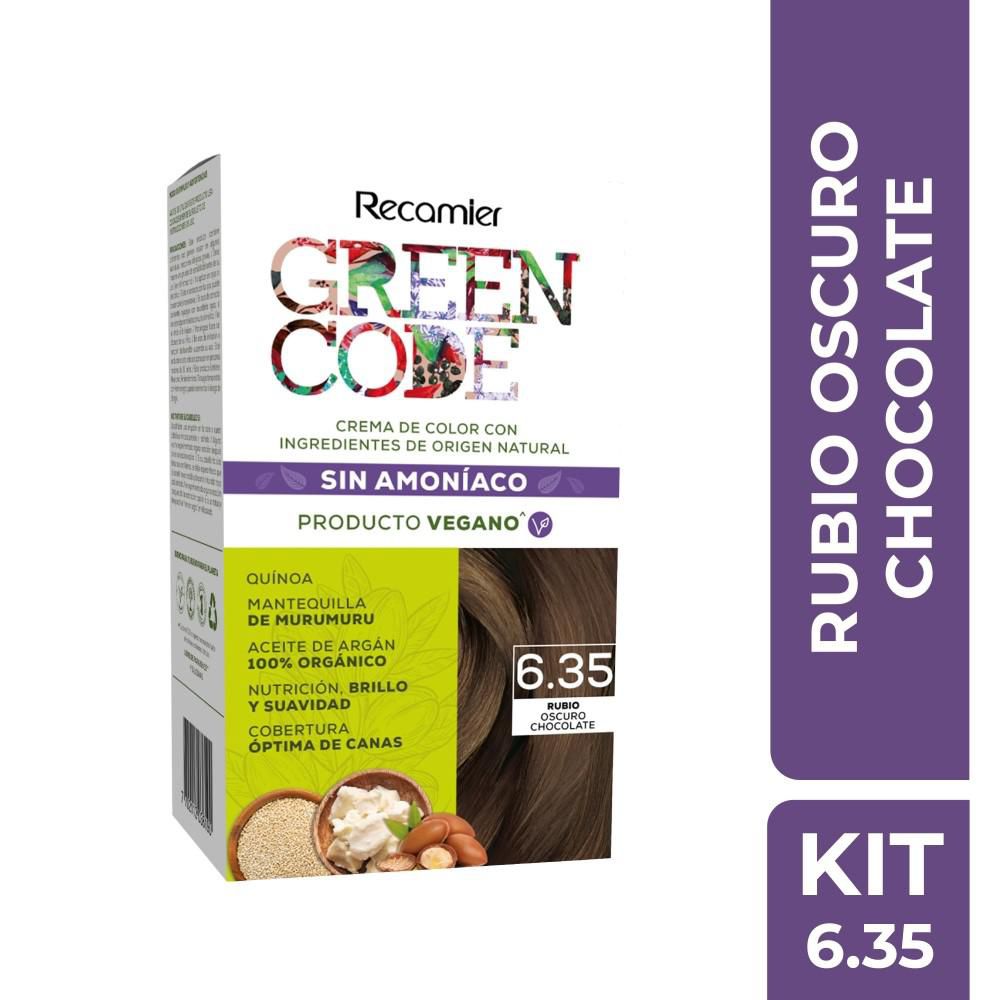 Tinte para cabello GREEN CODE kit rubio oscuro chocolate (1  und) img #1