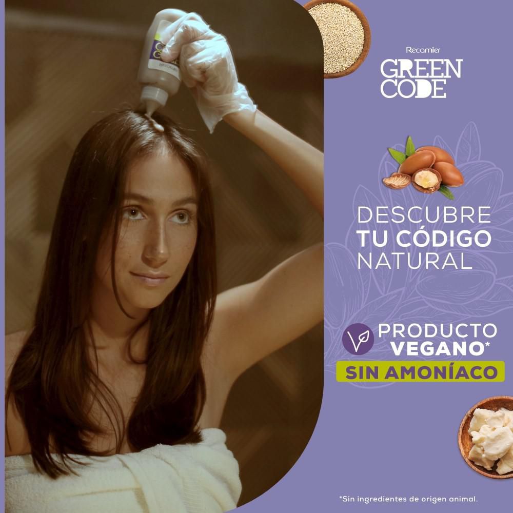 Tinte para cabello GREEN CODE kit rubio oscuro chocolate (1  und) img #4