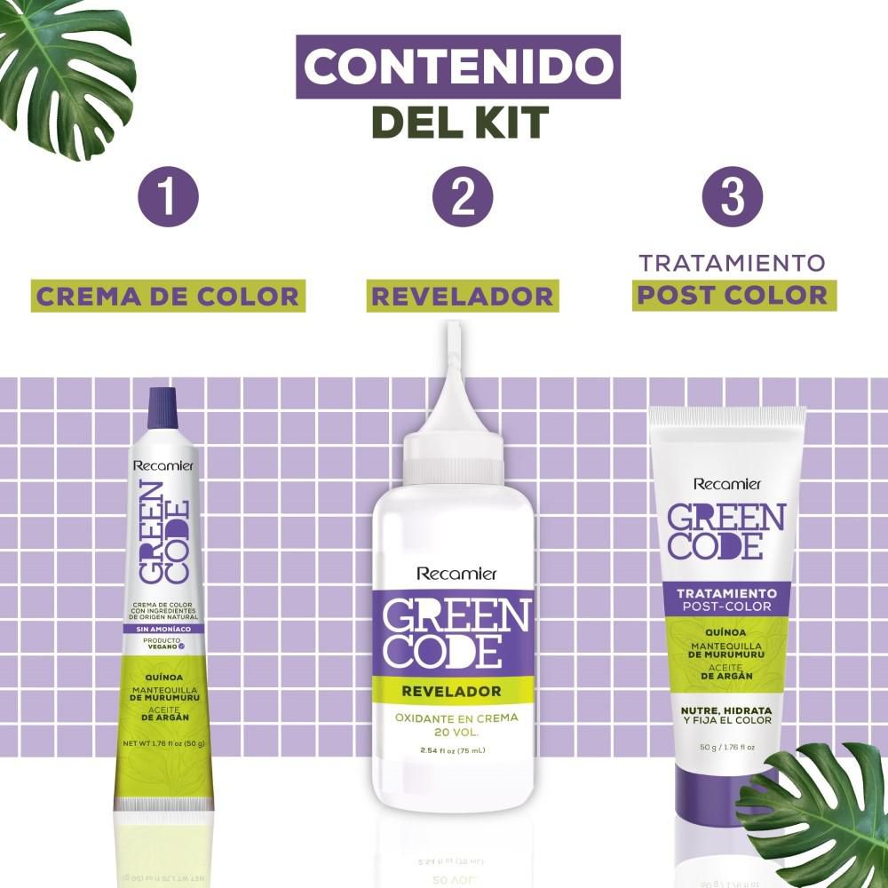 Tinte para cabello GREEN CODE castaño mediano natural (1  und) img #5