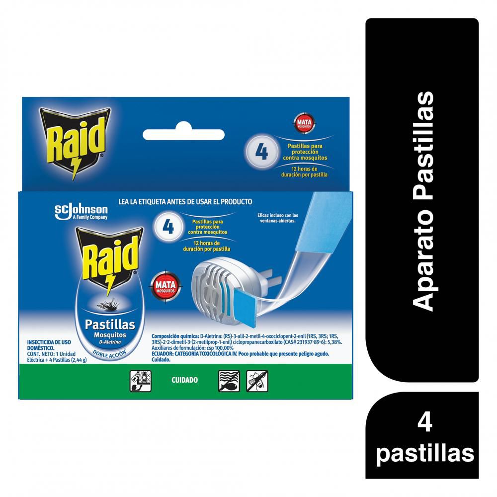 Repelente Pastilla Und + 4 Rpt RAID 32.9  ml img #2