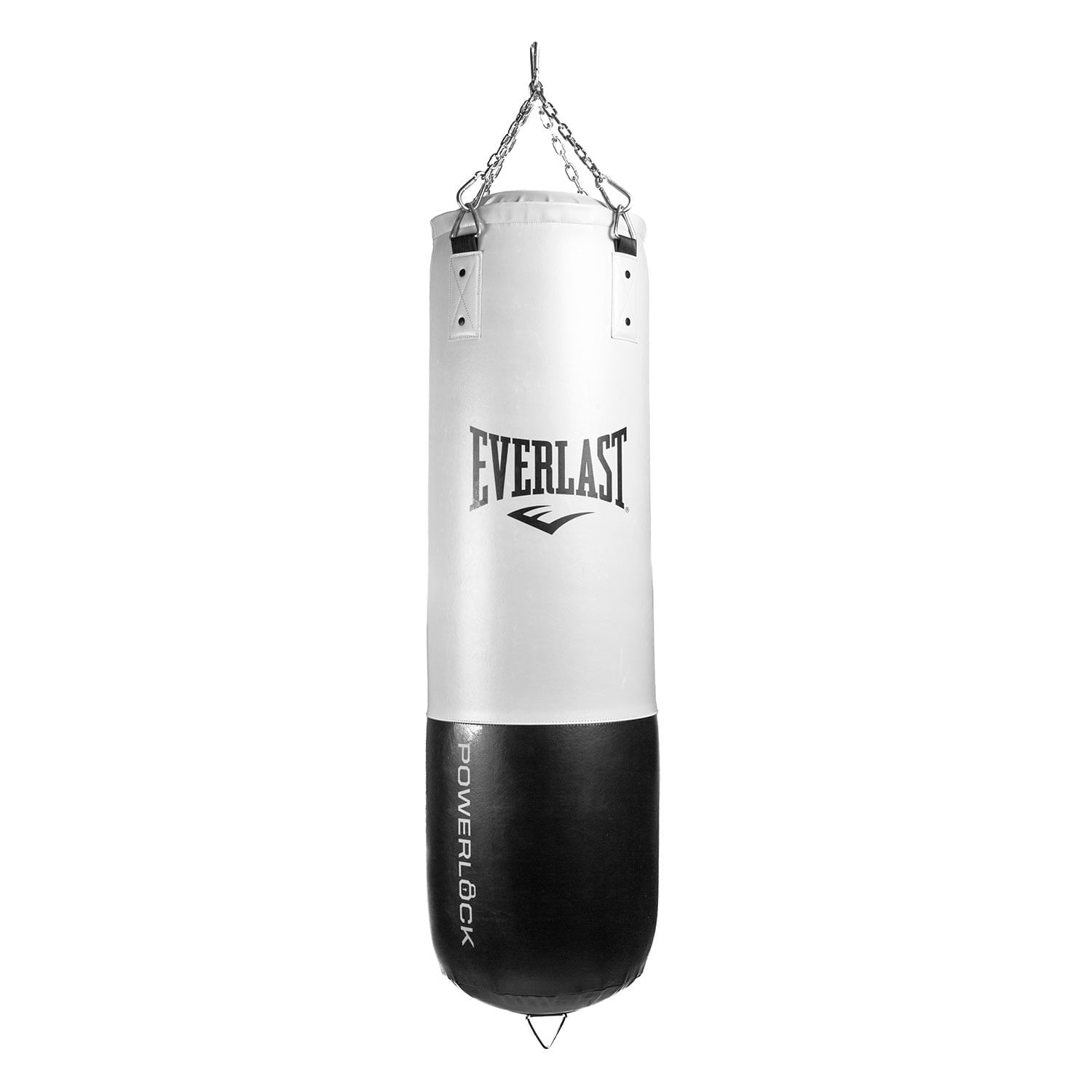Saco Boxeo Everlast Powerlock Blanco Negro 100LB img #1
