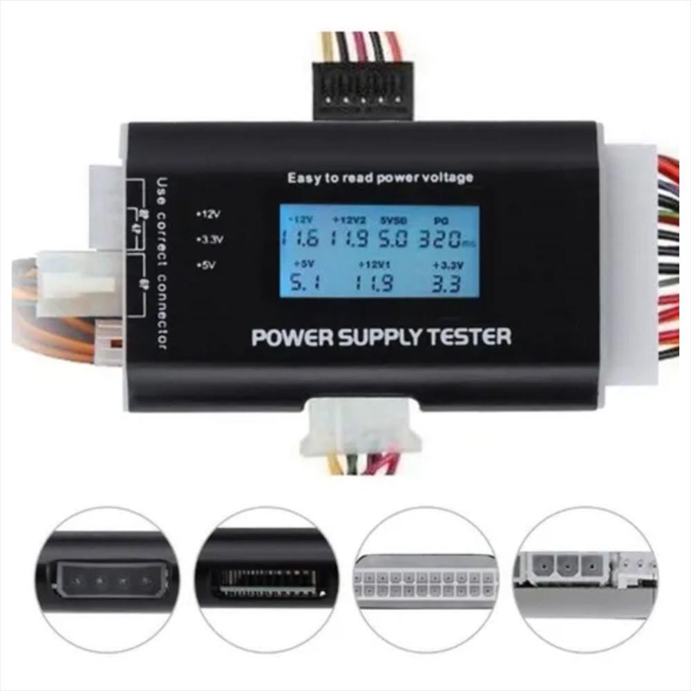 Probador De Fuente De Poder Pc Multifuncional Con Lcd Sata img #3