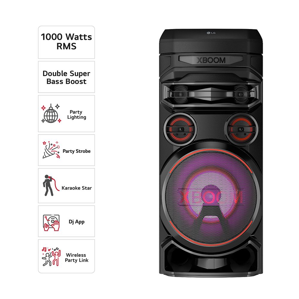 Torre de sonido LG RNC7 XBOOM  1000 W Negro Multi bluetooth img #5