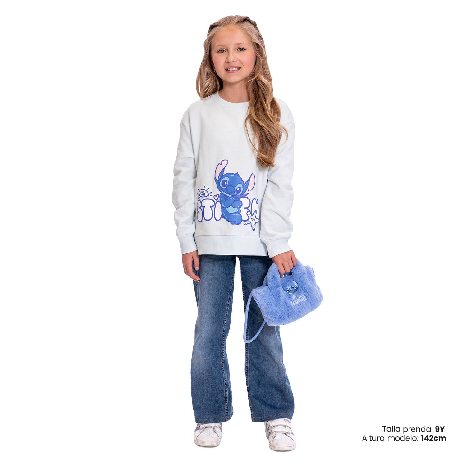 Buzo para Niña Stitch On The Beach color Azul img #2