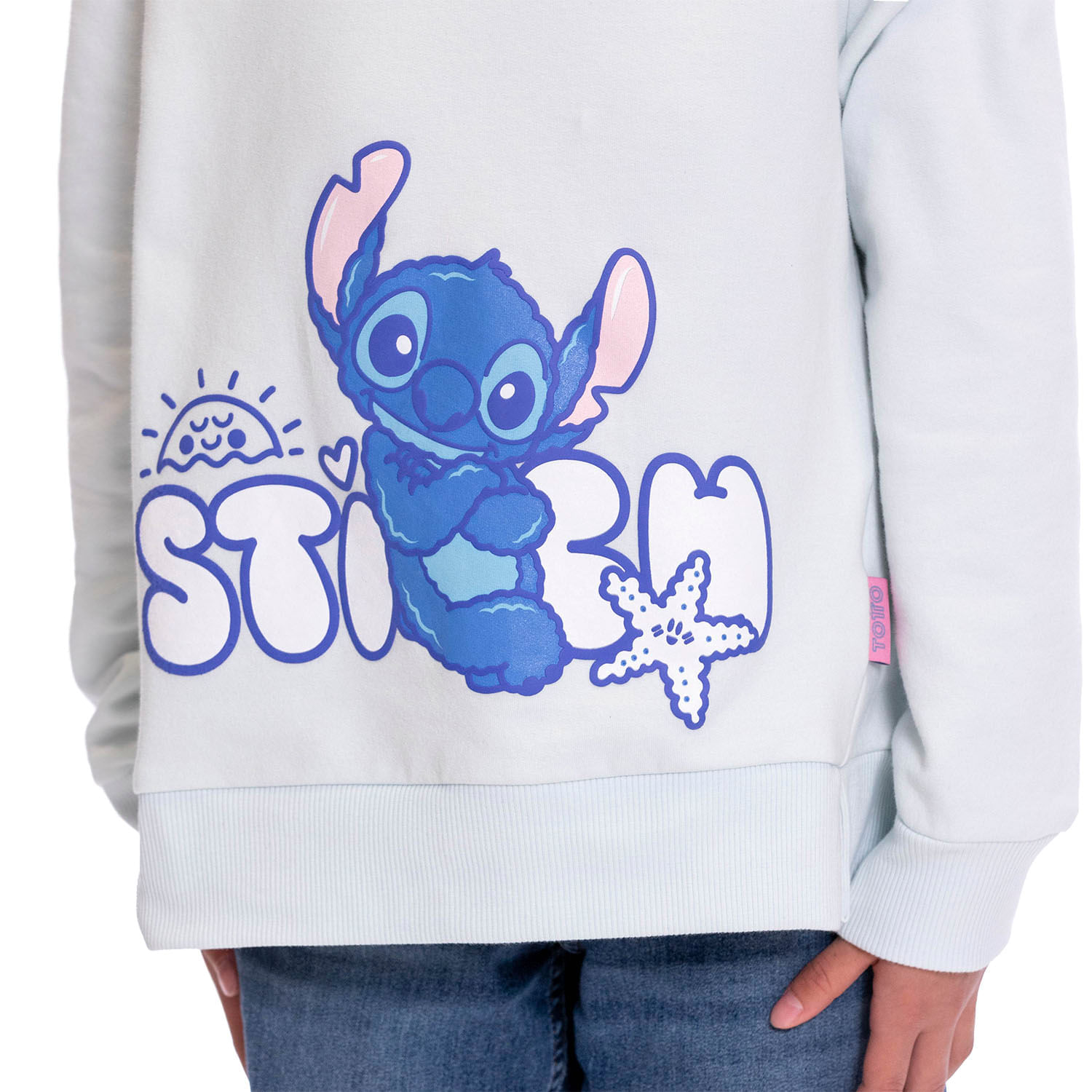 Buzo para Niña Stitch On The Beach color Azul img #4