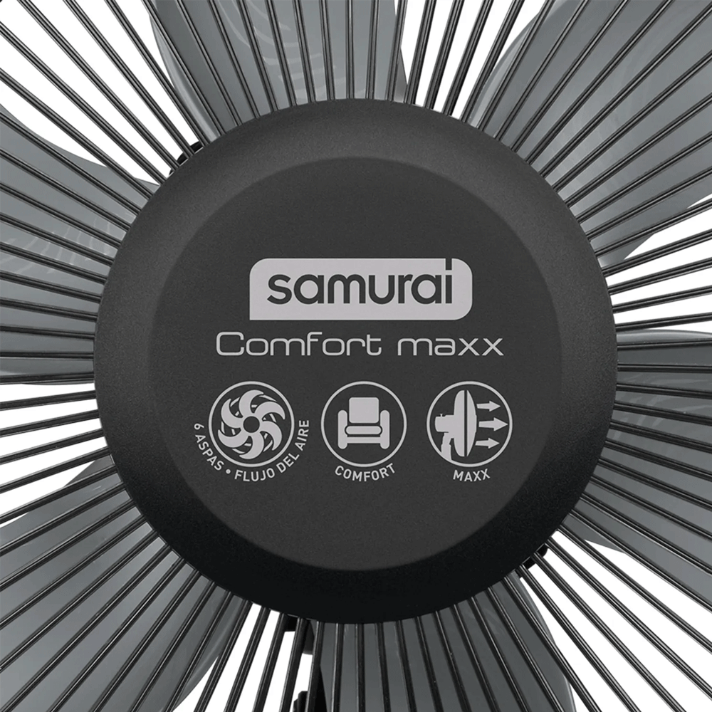 Ventilador Samurai Comfort Maxx 2 en 1 Pared / Pedestal 16" Negro img #4