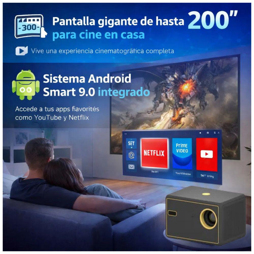Mini Proyector Smart Y7 Android 4K 5000L Wifi Bluetooth 5.0 img #3