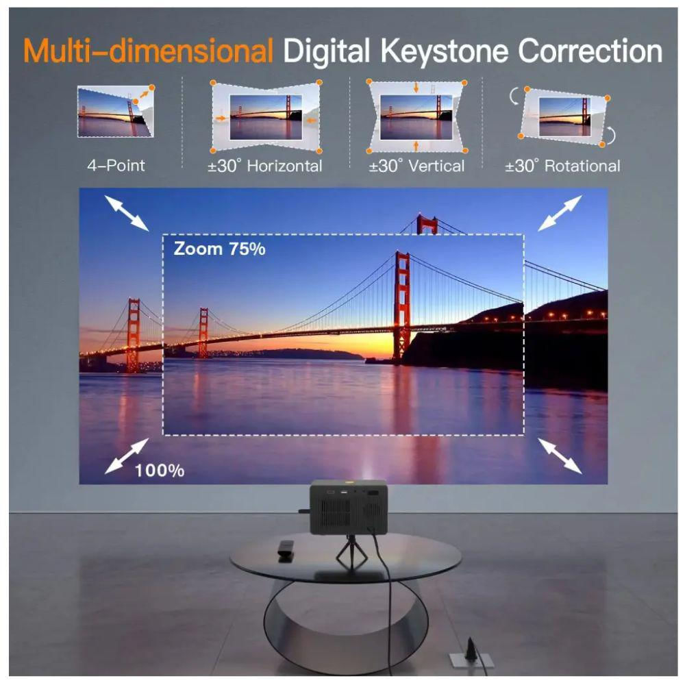 Mini Proyector Smart Y7 Android 4K 5000L Wifi Bluetooth 5.0 img #4