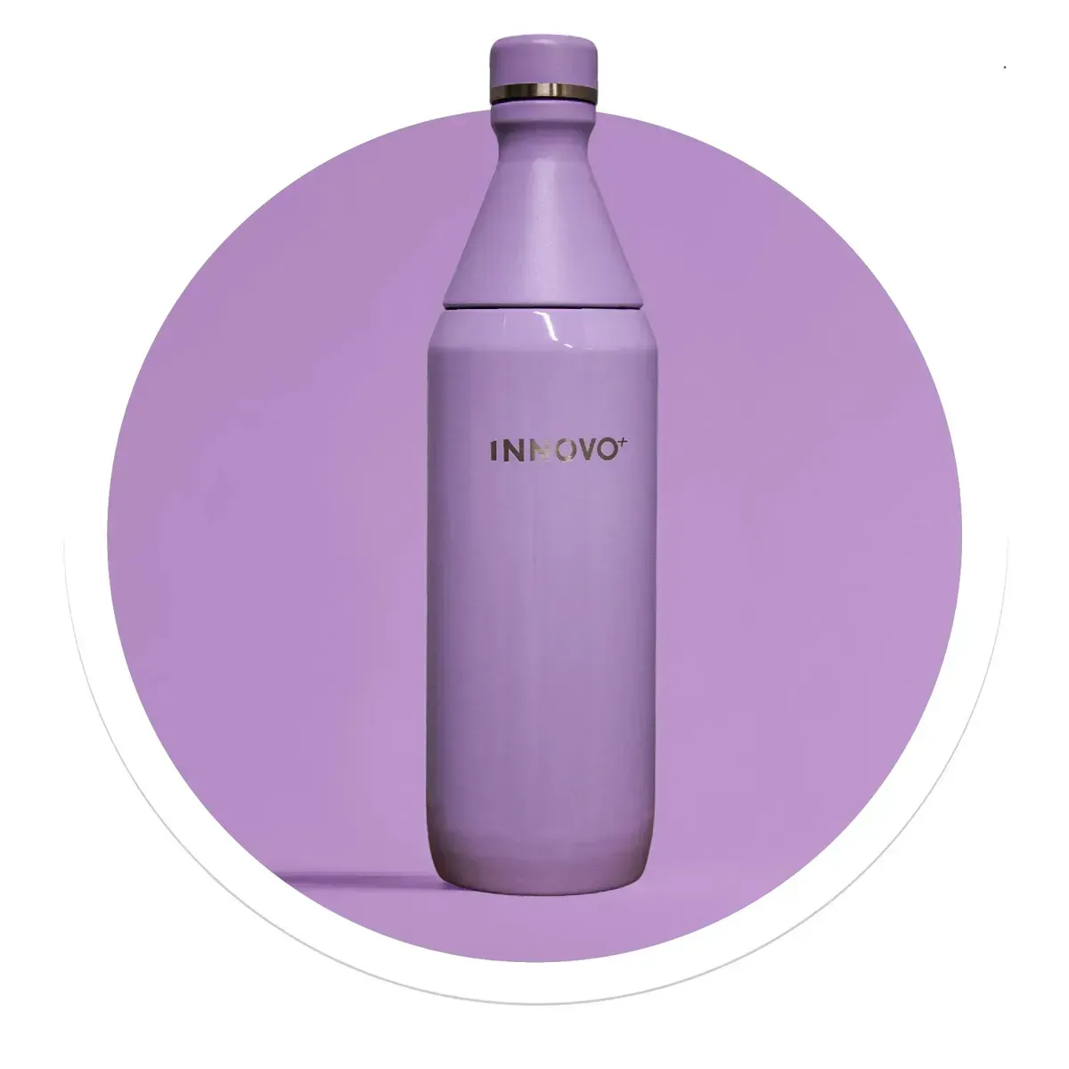 Botella Térmica De Acero Inoxidable 590ml - Doble Pared Al Vacío - Lila Mate img #1