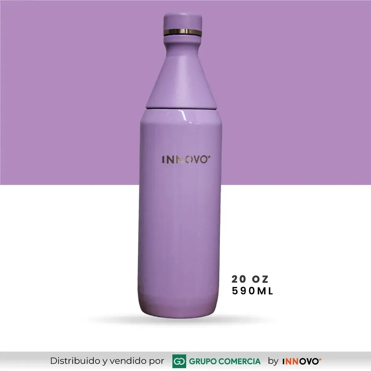 Botella Térmica De Acero Inoxidable 590ml - Doble Pared Al Vacío - Lila Mate img #6