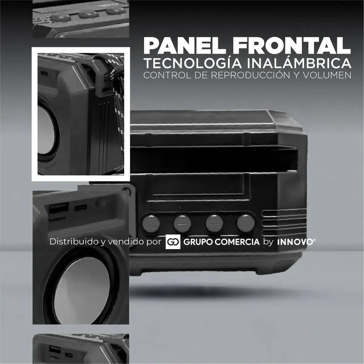 Mini Parlante Bluetooth 5.3 Innovo+ Cubo Octogonal Rgb Sonido Pro 5w img #4