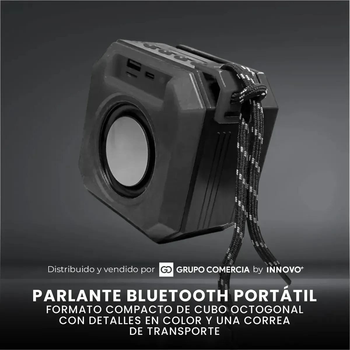 Mini Parlante Bluetooth 5.3 Innovo+ Cubo Octogonal Rgb Sonido Pro 5w img #6