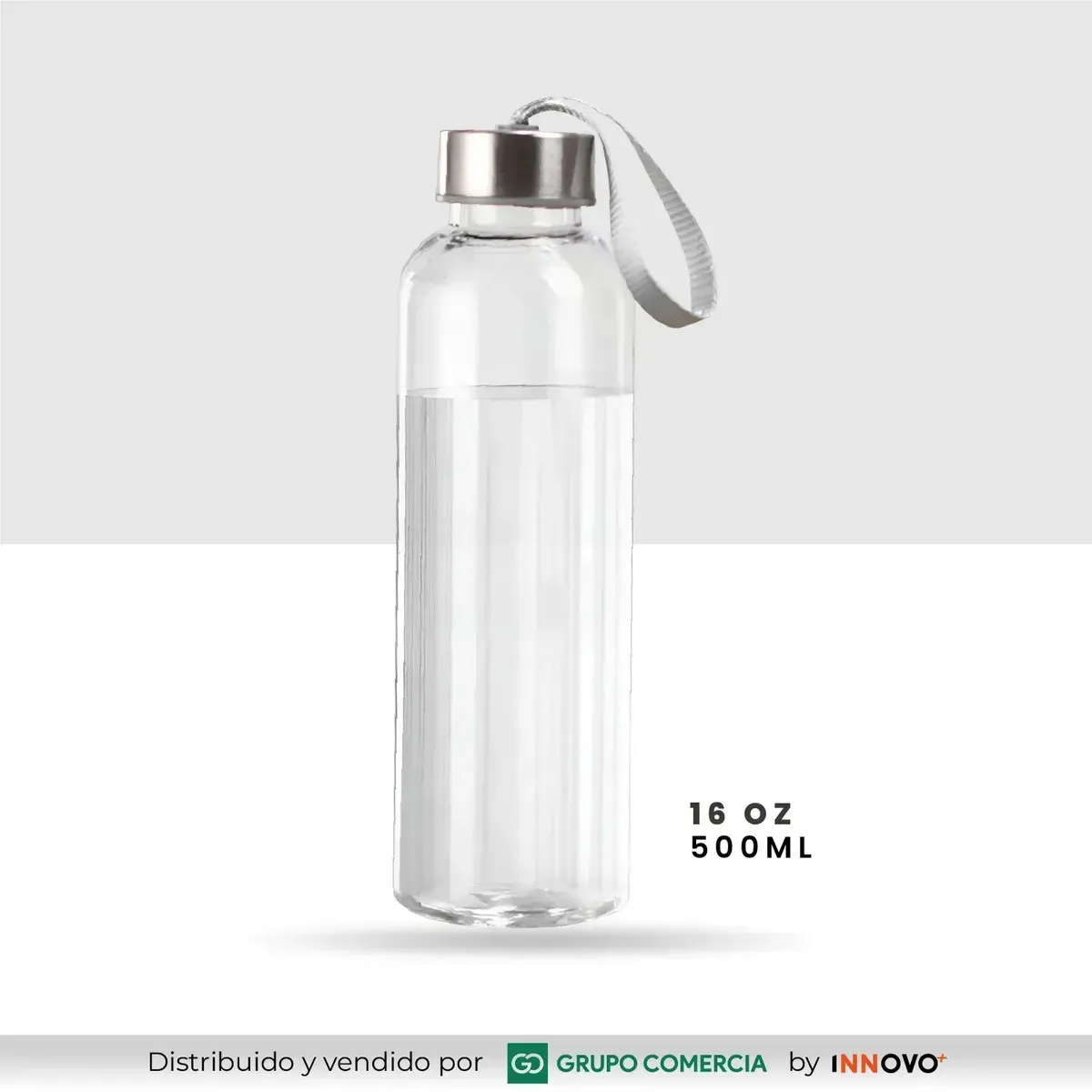 Botella De Botilo Cristal De 500 Ml Con Tapa Correa De Mano img #6