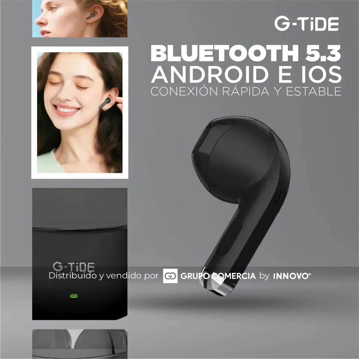 Audífonos G-tide Tws Pro Bluetooth 5.3 Carga Rápida Tipo C img #5