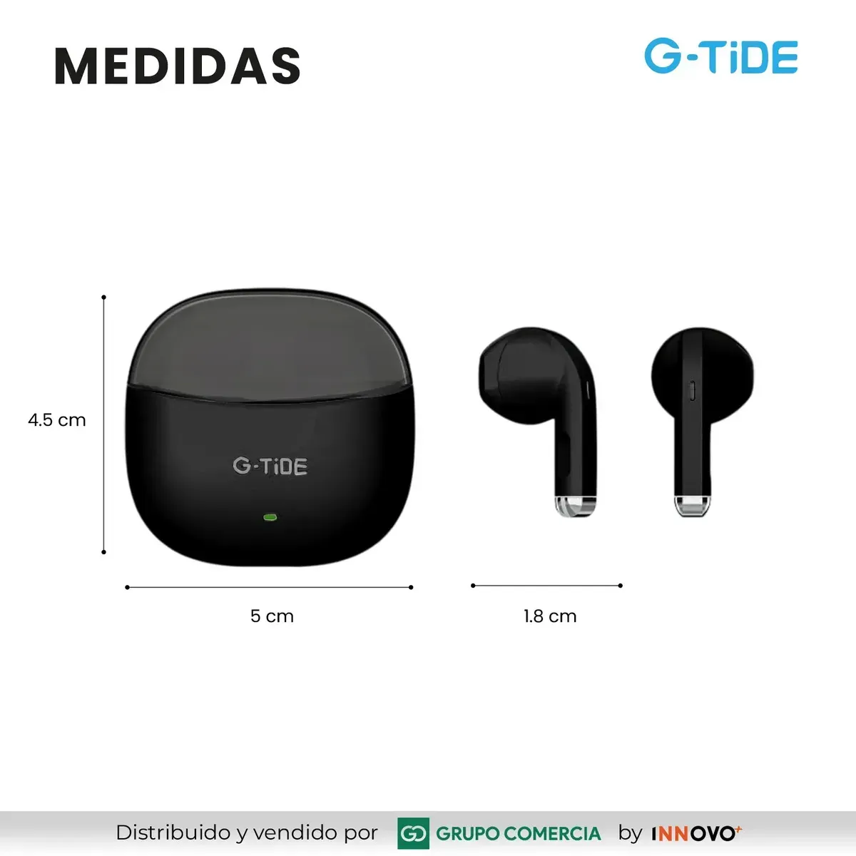 Audífonos G-tide Tws Pro Bluetooth 5.3 Carga Rápida Tipo C img #4
