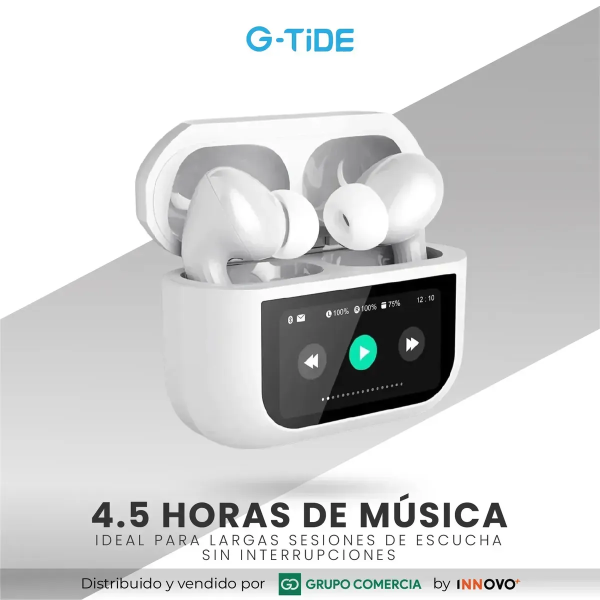 Audífonos Bluetooth G-tide Future Pod Pantalla Táctil Full Control img #3
