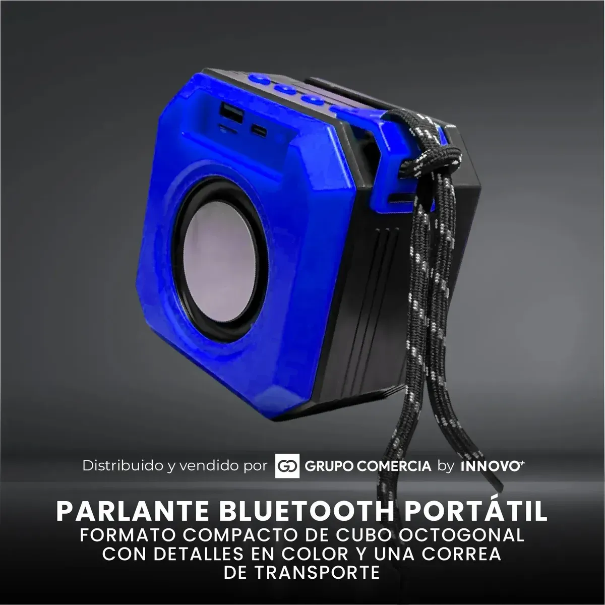 Mini Smart Parlante Bluetooth 5.3 Cubo Rgb Sonido Pro 5w Portátil img #3