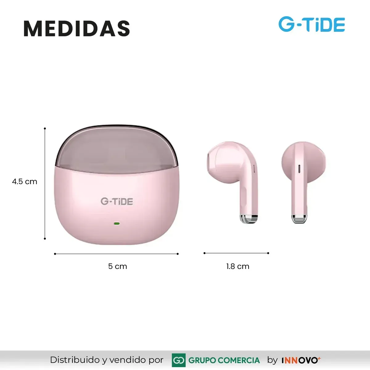Audífonos Inalámbricos G-tide Rosa Bluetooth 5.3 Pro Audio Espacial Audífonos Inalámbricos G-tide Rosa Bluetooth 5.3 Pro Audio Espacial Audífonos Inal img #3