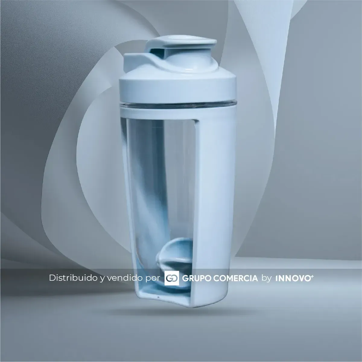 Vaso Mezclador Shaker Premium 500ml Agitador Integrado Gym Azul img #6