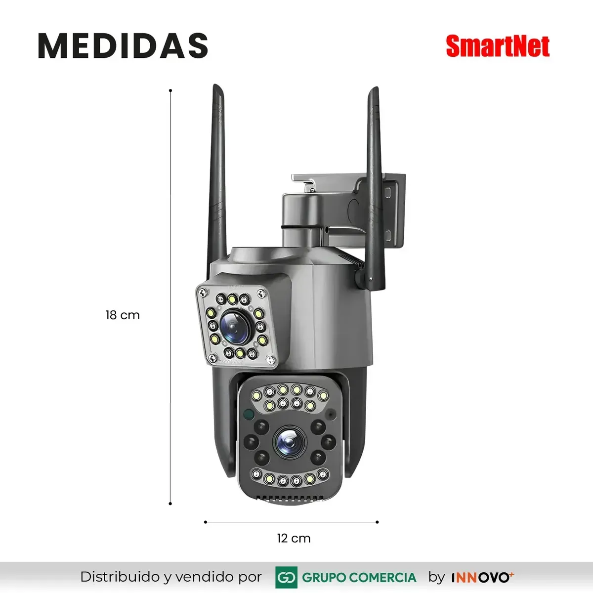 Cámara De Seguridad Wifi 360° Doble Lente V380 Pro Vigilancia Dual 4k img #7