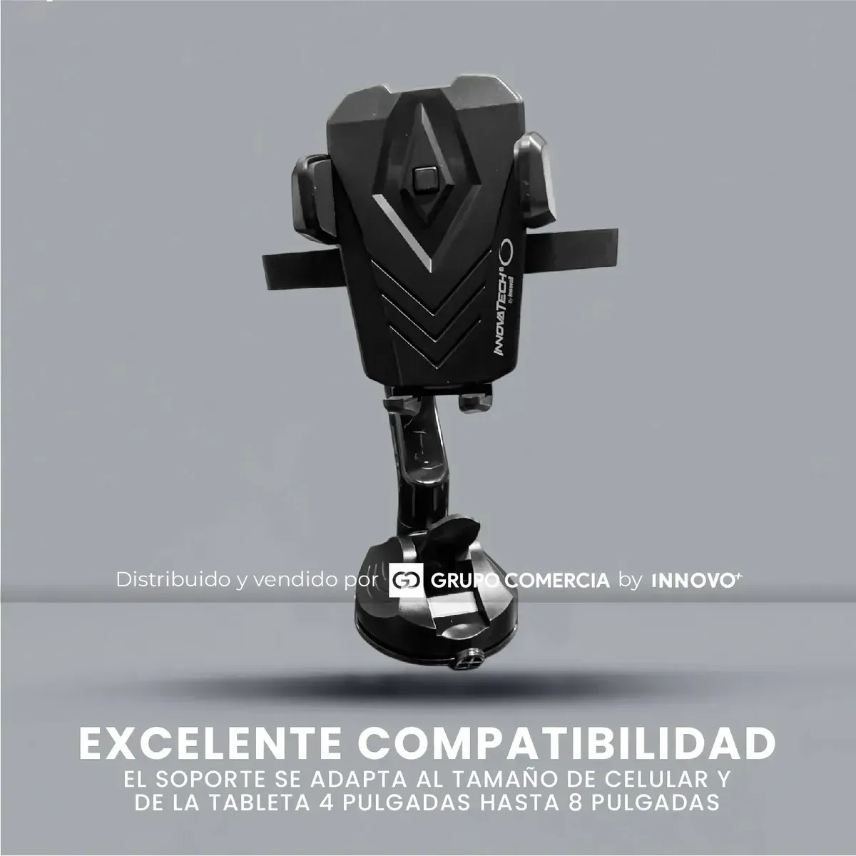 Soporte Celular Auto Brazo Extensible 360° Ventosa Universal Hasta 8 Pulgadas img #5