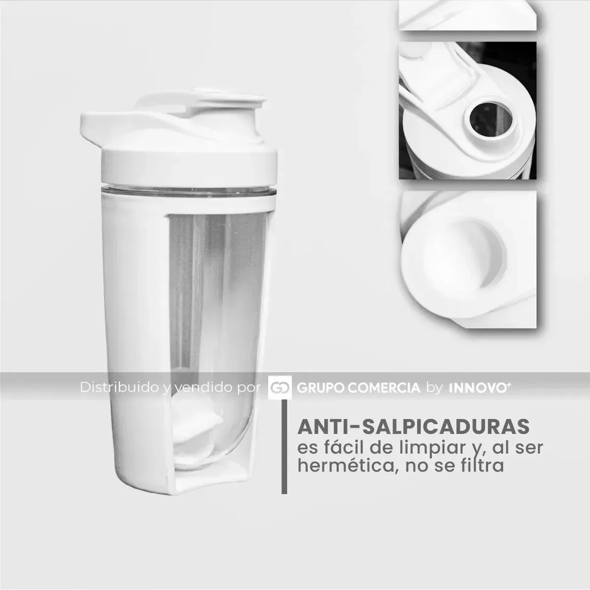 Vaso Shaker Pro Mezclador De Proteína 500ml Fit Con Agitador Pro img #3
