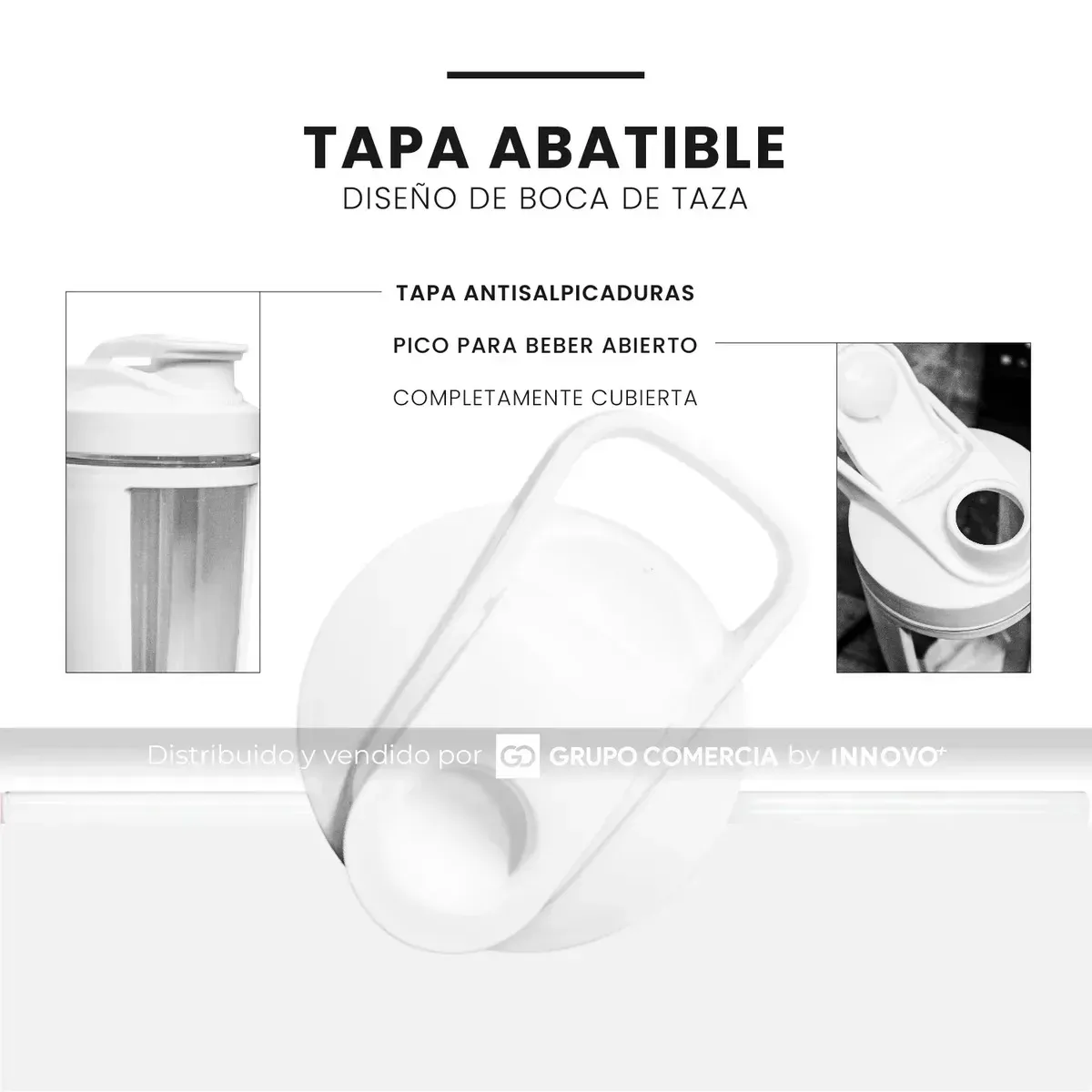 Vaso Shaker Pro Mezclador De Proteína 500ml Fit Con Agitador Pro img #5