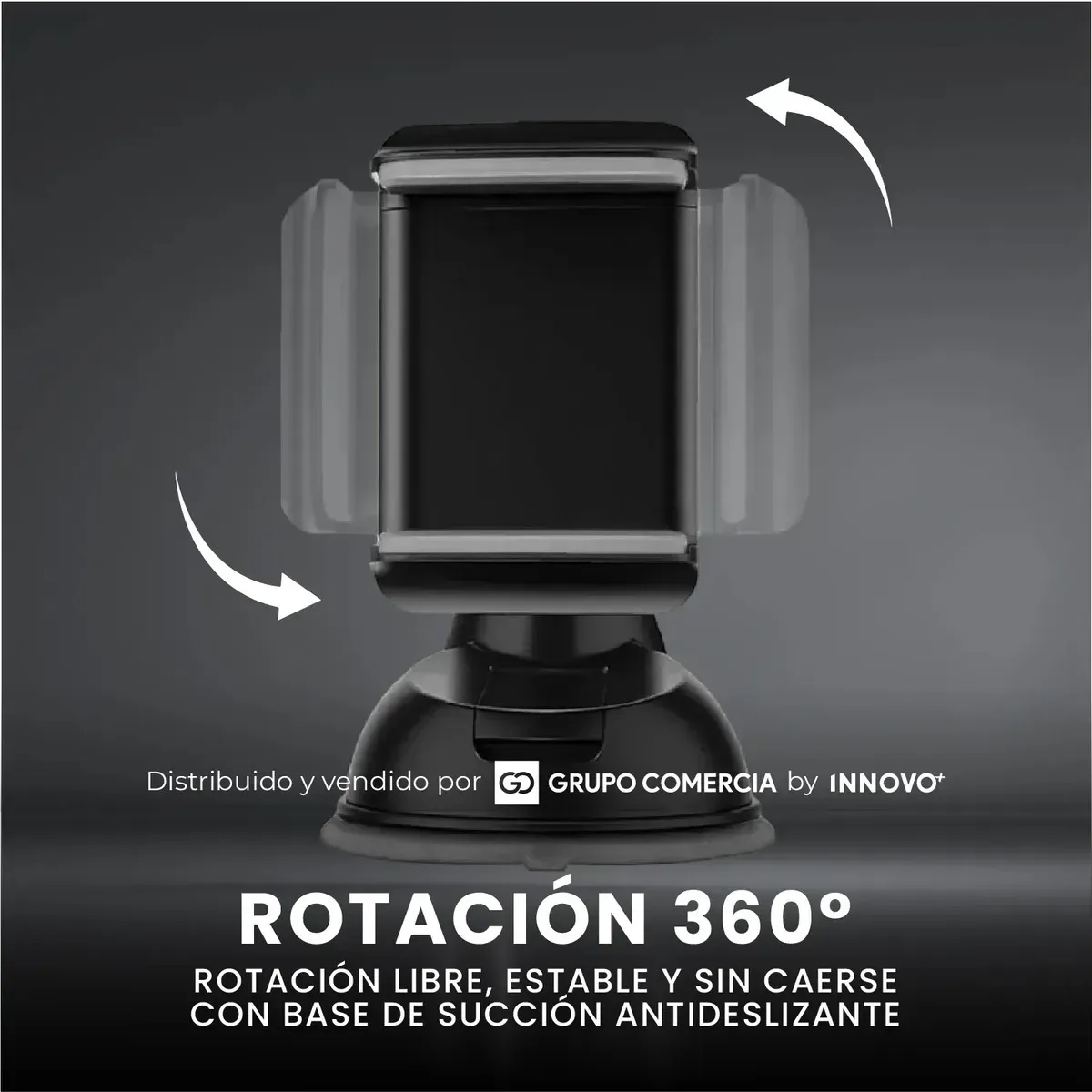 Soporte Carro Celular Auto Succión Nano Silicona 360° Ultra Estable img #5
