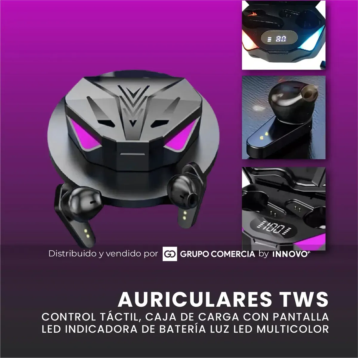 Audífonos Bluetooth Gamer X15 Pro 5.3 Tws Luces Rgb img #4