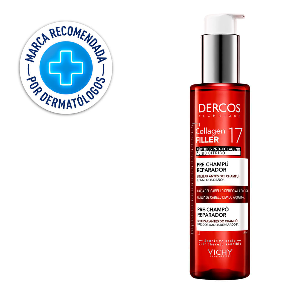 Pre Shampoo Dercos Collagen 17 Filler - Vichy img #2
