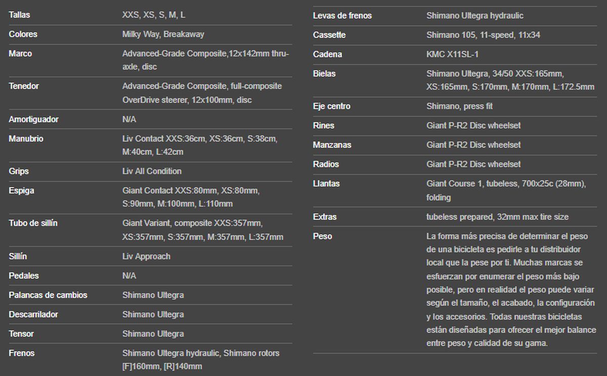 Bicicleta Liv Langma Advanced 1 Disc-Qom 22 Negra img #2