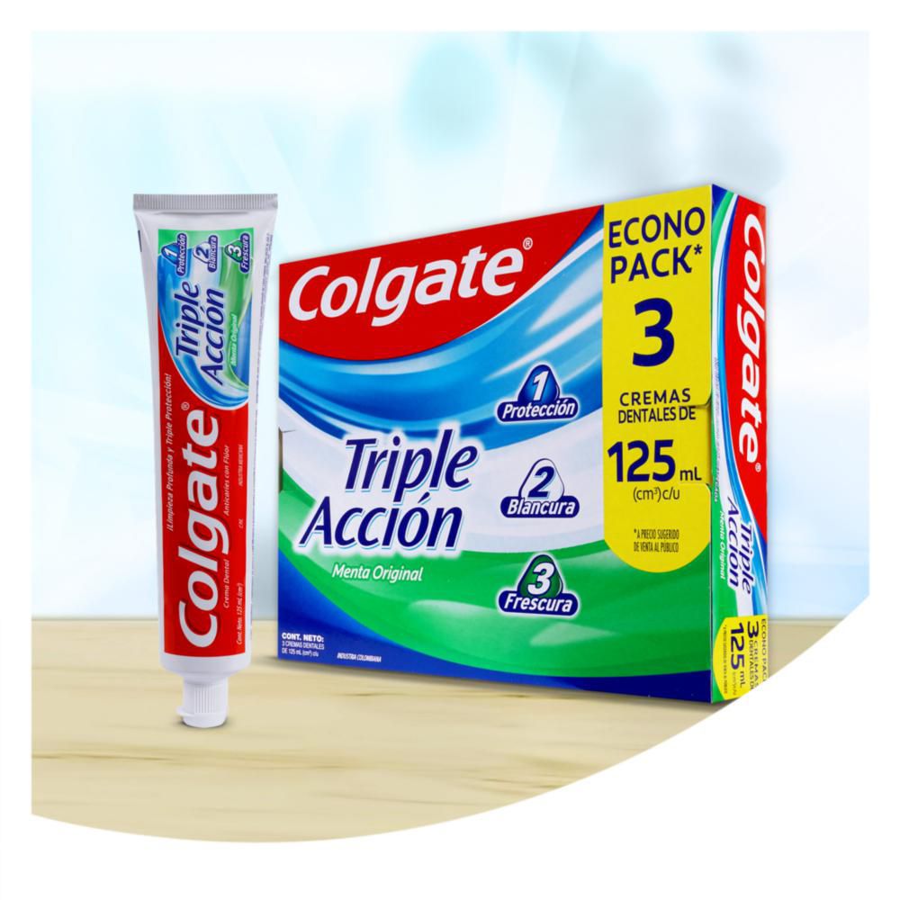 Crema dental COLGATE triple acción (375  ml) img #8