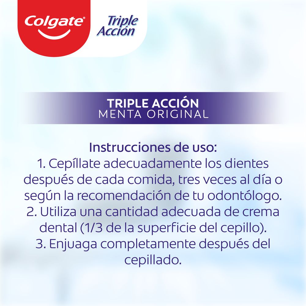 Crema dental COLGATE triple acción (750  ml) img #7