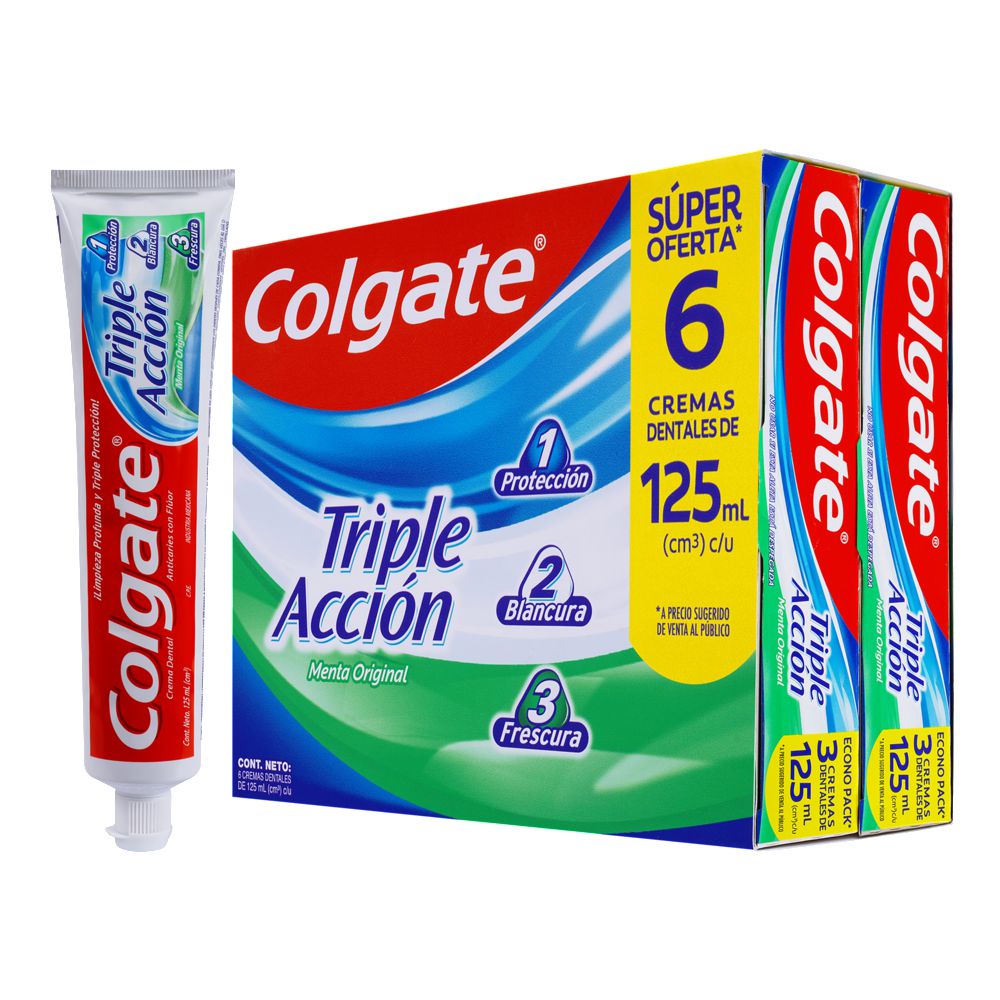 Crema dental COLGATE triple acción (750  ml) img #8